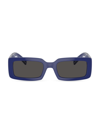 Dolce & Gabbana Men's 53mm Rectangular Sunglasses In Blue