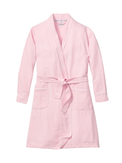 Petite Plume Flannel Robe In Pink