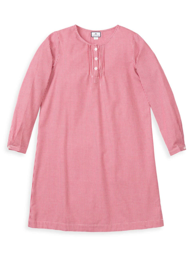 Petite Plume Kids' Mini Gingham Beatrice Nightgown In Red