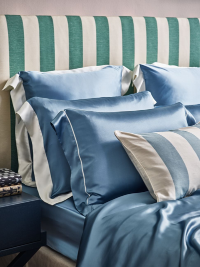 Gingerlily Summerhill Blue Pillowcase & Sheets Collection In Blue Ivory