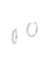 Brook & York Women's Cecile 14k-yellow-gold Vermeil & Cubic Zirconia Hoop Earrings In Silver