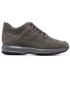 Hogan Interactive Sneakers In Nubuck In Grigio
