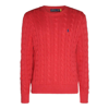 POLO RALPH LAUREN PONY EMBROIDERED CABLE-KNIT JUMPER