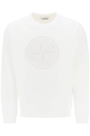 Stone Island Industrial Two Print Sweater In White