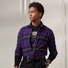 RALPH LAUREN PLAID CASHMERE TWILL SHIRT