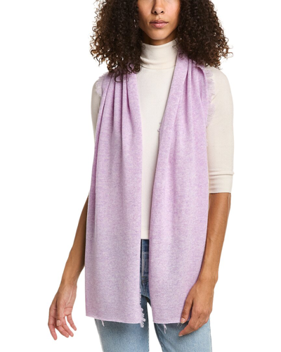 In2 By Incashmere Fringe Cashmere Wrap In Purple