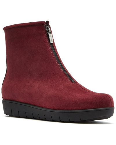 La Canadienne Barb Suede Bootie In Red