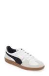 Puma Palermo Lth Sneakers In  White-vapor Gray-gum