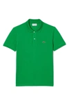 Lacoste Logo-patch Short-sleeve Polo Shirt In Siw Calathea
