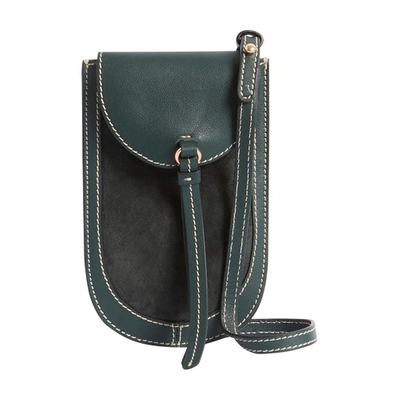 Vanessa Bruno Lou Phone Pouch In Vert_sapin