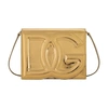 Dolce & Gabbana Dg Logo Shoulder Bag In Light_gold