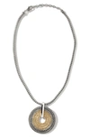 John Hardy Rata Chain Pendant Necklace In Silver