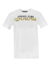 Versace Jeans Couture Logo-print Cotton T-shirt In White