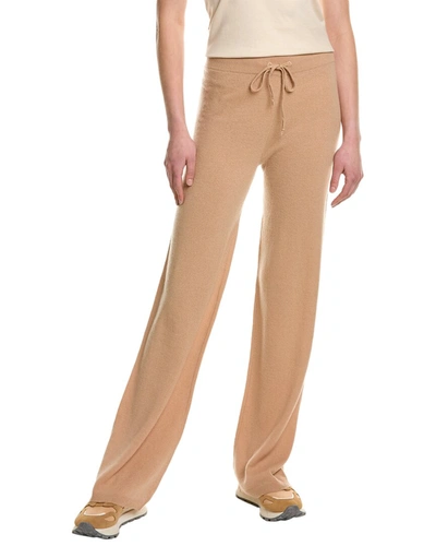 Ainsley Basic Cashmere Pant In Beige