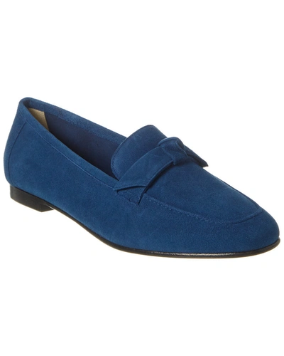 Alexandre Birman Becky Suede Loafer In Blue