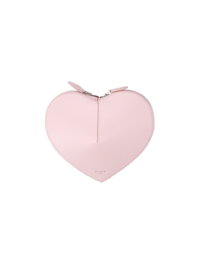 Alaïa Women Coeur Mini Bag In Pink