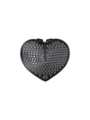 Alaïa Le Coeur Grommet Leather Shoulder Bag In Black