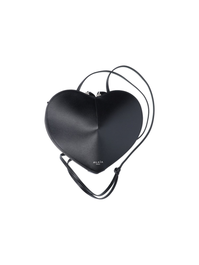 Alaïa Women Mini Bag 'coeur' In Black