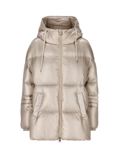 Herno Quilted Hooded Drawstring Down Jacket