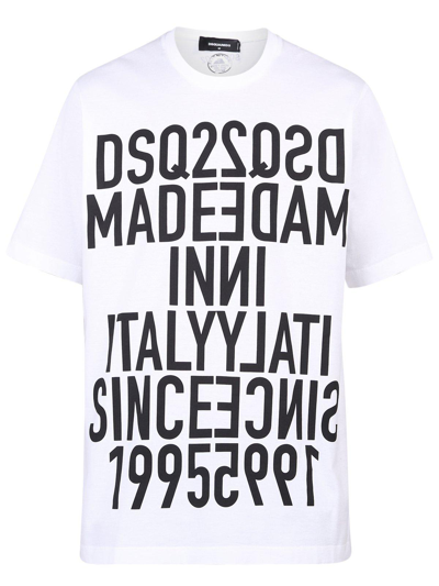 Dsquared2 Printed T-shirt In White