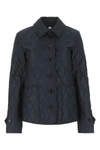 BURBERRY BURBERRY WOMAN NAVY BLUE POLYESTER JACKET