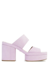 Chloé Woman Sandals Mauve Size 8 Leather In Purple