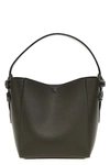 Christian Louboutin Cabachic Mini Spike Leather Shoulder Bag In Black