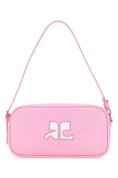Courrèges Courreges Woman Pink Leather Reedition Shoulder Bag