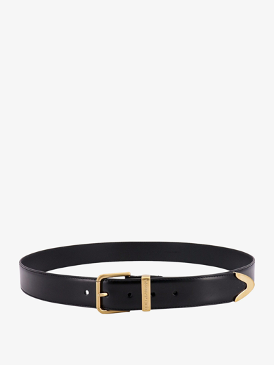 Dolce & Gabbana Calf Leather Belt With Buckle In Black