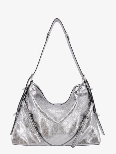 Givenchy Medium Voyou Shoulder Bag In Gray