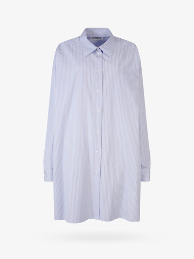 MAISON MARGIELA MAISON MARGIELA WOMAN SHIRT WOMAN BLUE SHIRTS