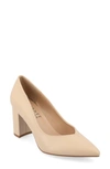 Journee Collection Simonne Pointed Toe Pump In Shell