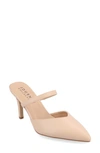 Journee Collection Yvon Pointed Toe Mule In Vanilla