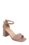 Journee Collection Valenncia Ankle Strap Sandal In Rosewood