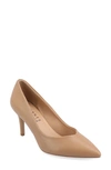 Journee Collection Gabriella Pointed Toe Pump In Carmel