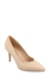 Journee Collection Gabriella Pointed Toe Pump In Shell