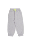 Fendi Logo Printed Drawstring Sweatpants In Grigio