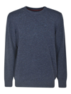 Barbour Tisbury Crewneck Knitted Jumper In Deep Blue
