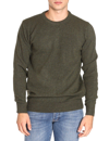 Barbour Lambswool Blend Sweater With Classic Crew Neck In Green