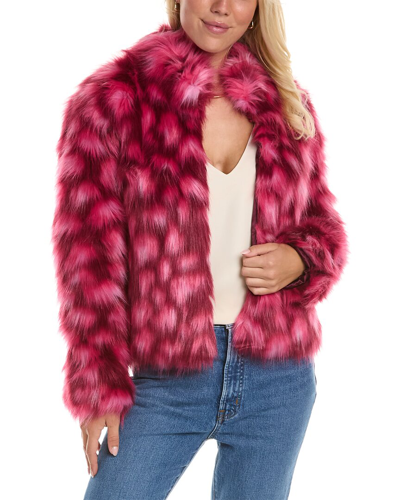Unreal Fur Glow Faux-fur Jacket In Pink