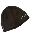Givenchy Logo-embroidered Wool Beanie In Black