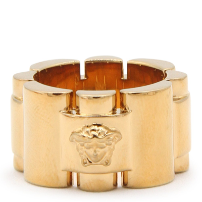 Versace Medusa Chunky Ring In Gold