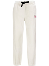 MONCLER MONCLER GRENOBLE LOGO PATCH BELTED TROUSERS