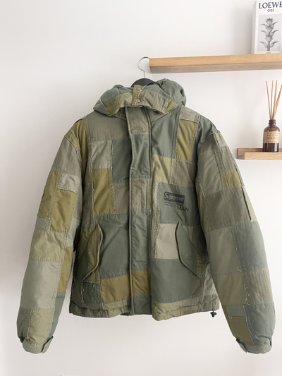 Pre-owned Junya Watanabe X Supreme Junya Watanabe Patchwork Puffer