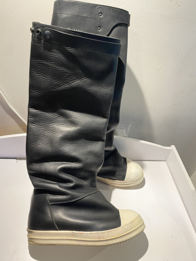 Pre-owned Rick Owens Moody Elephant Boots Size 11 In Black | ModeSens