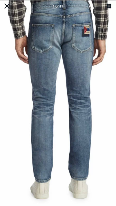 Pre-owned Saint Laurent Men's Jeans. 38. $890 In Blue