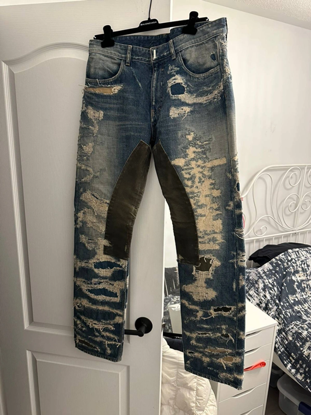 GIVENCHY MMW期 BOROデニム 初期 名作 希少 Pre-owned Givenchy Boro Denim In Blue | ModeSens