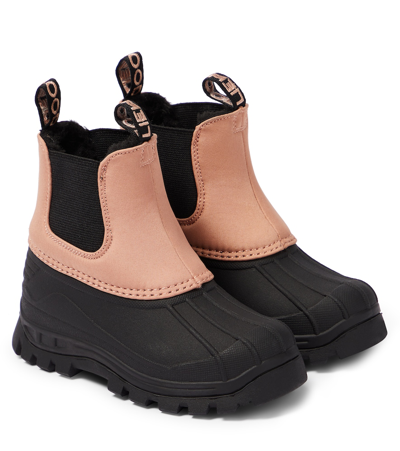 Liewood Kids' Miky Faux Shearling-lined Boots In Pink