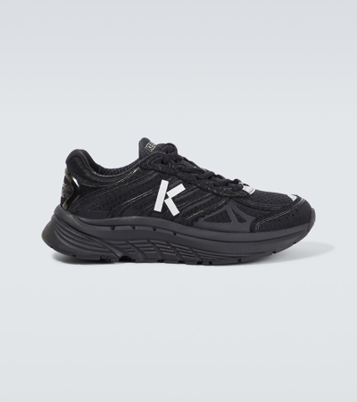 Kenzo Pace Mesh Sneakers In Black