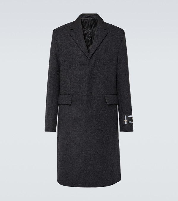 Acne Studios single-breasted crinkled coat - Neutrals